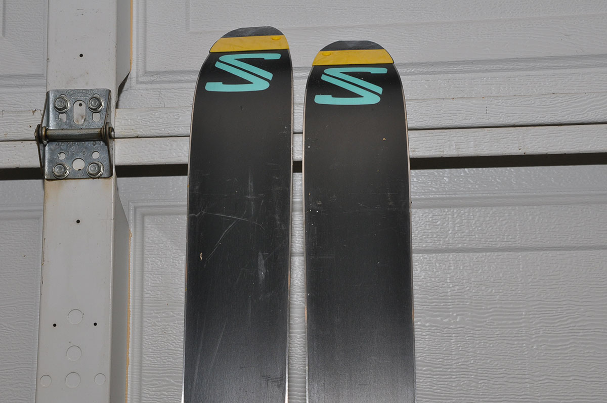 Solomon F2 Downhill Skis with Poles and Bag