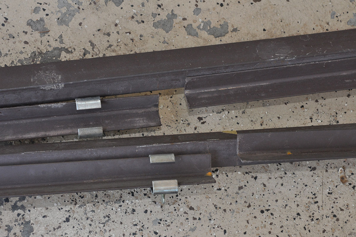 Pair of Metal Adjustable Bed Frames with Casters