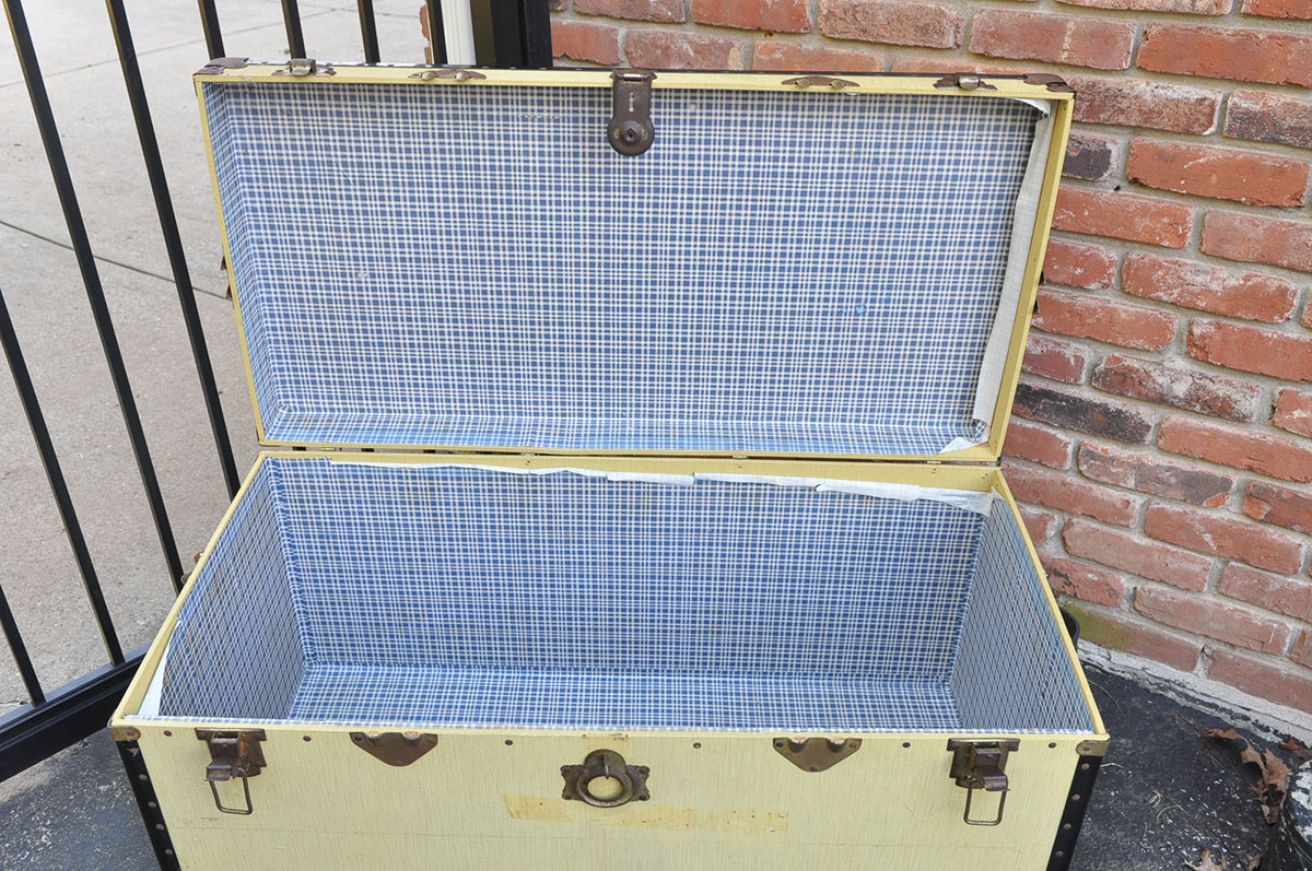 Yellow Steamer Trunk