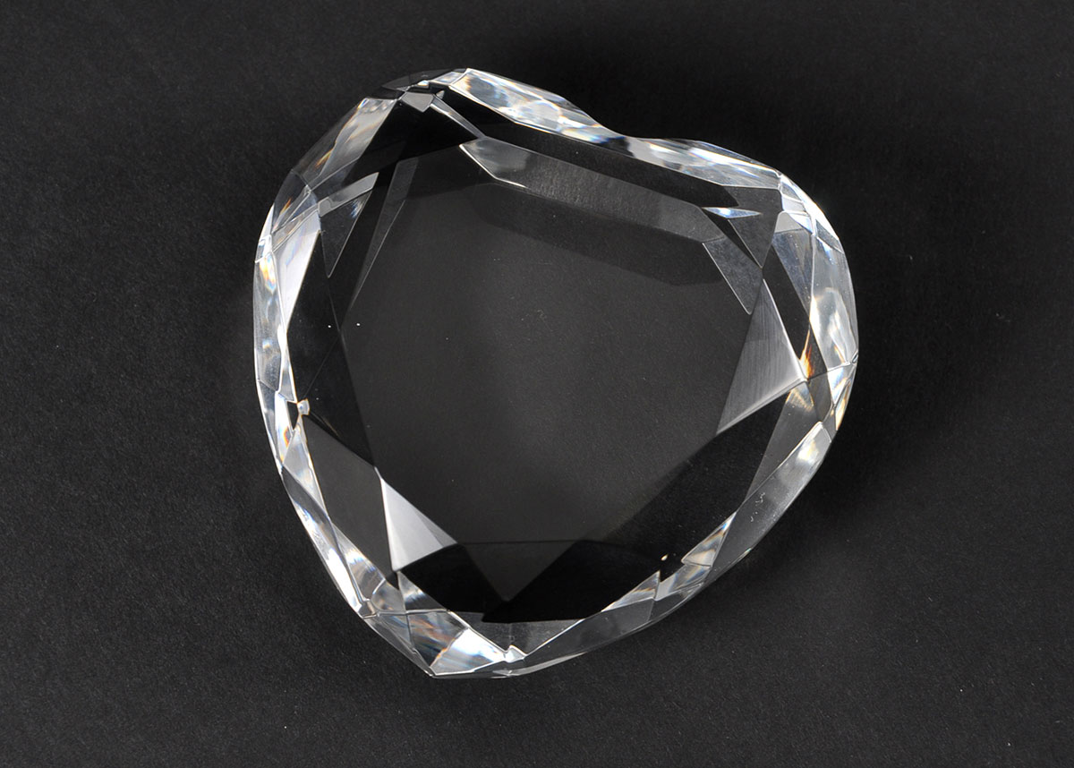 Rosenthal Lead Crystal Faceted Heart