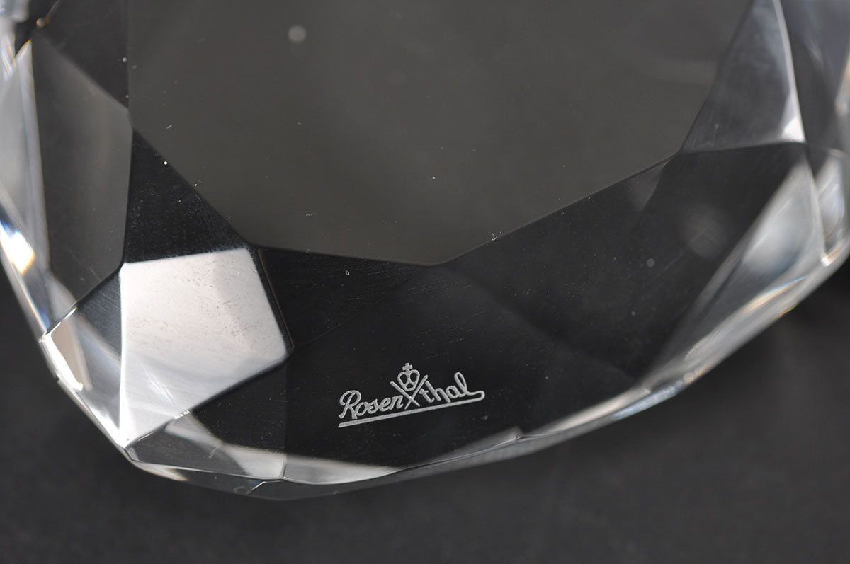 Rosenthal Lead Crystal Faceted Heart