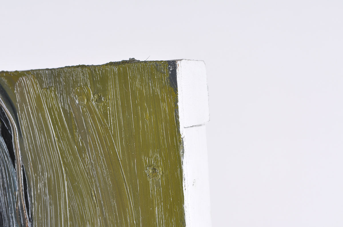 Original Oil on Board "Self-Portrait #1" by Shayne Hull