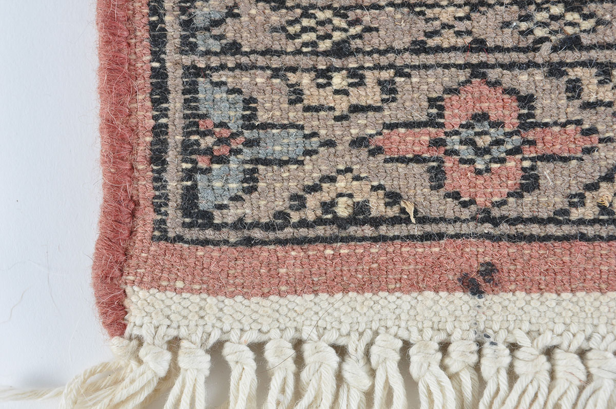 Pair of Small Hand Knotted Prayer Rugs