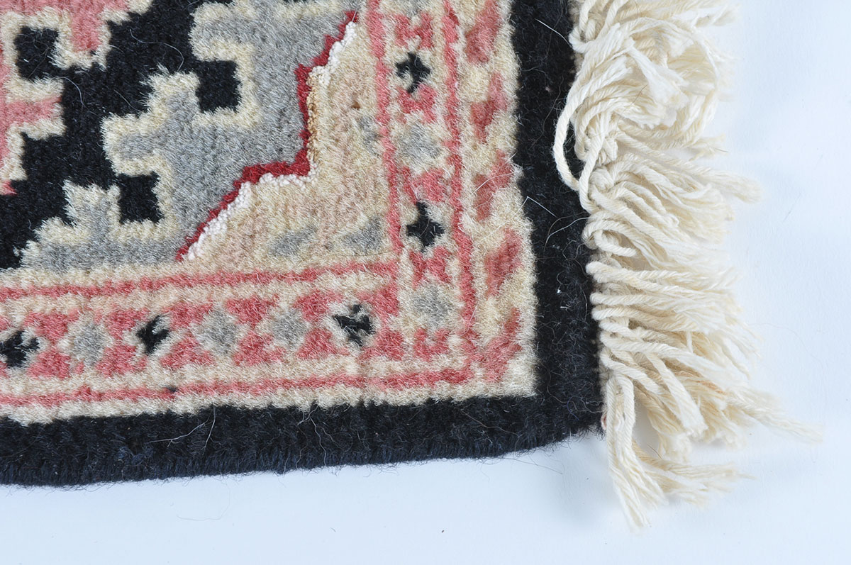 Pair of Small Hand Knotted Prayer Rugs