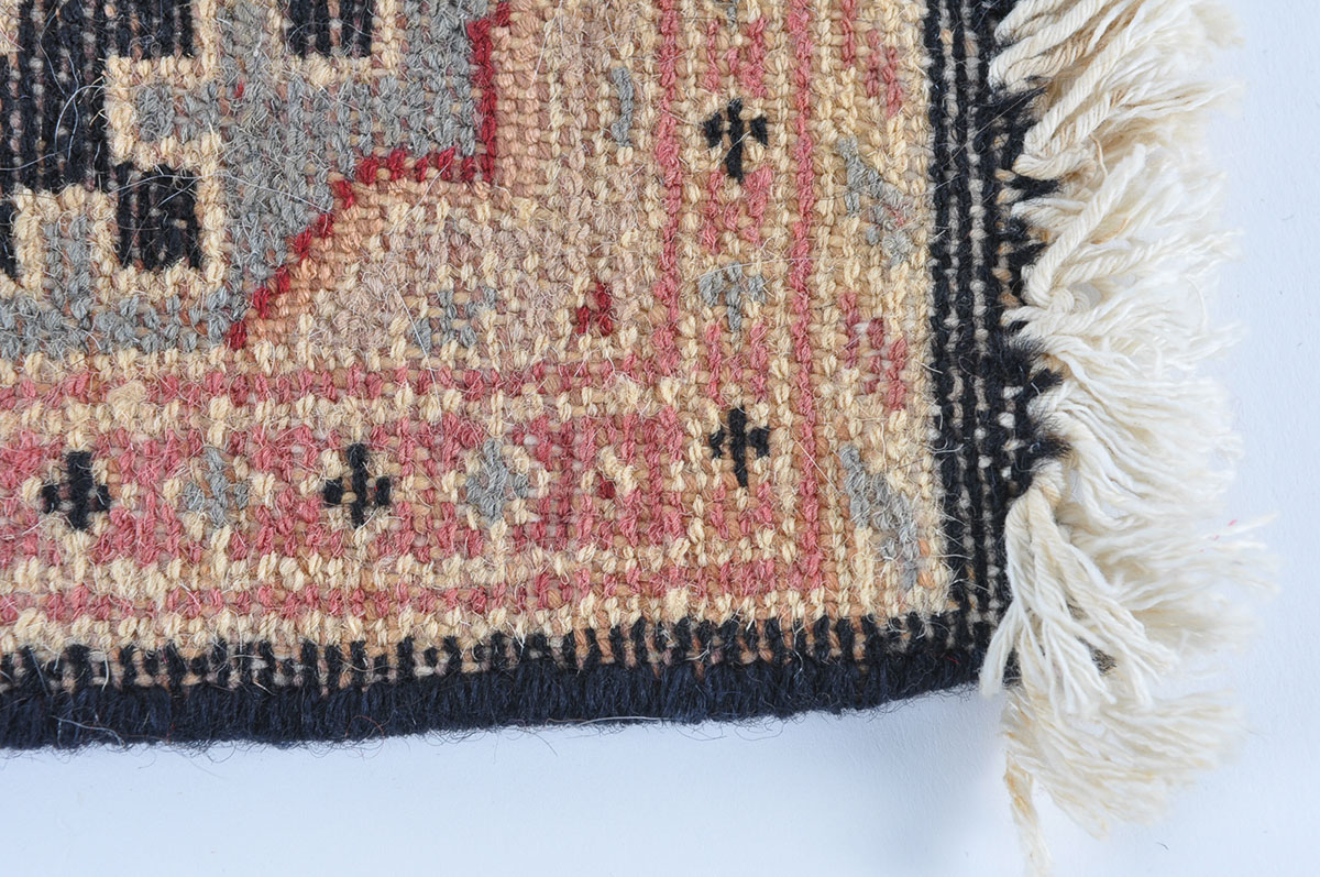 Pair of Small Hand Knotted Prayer Rugs