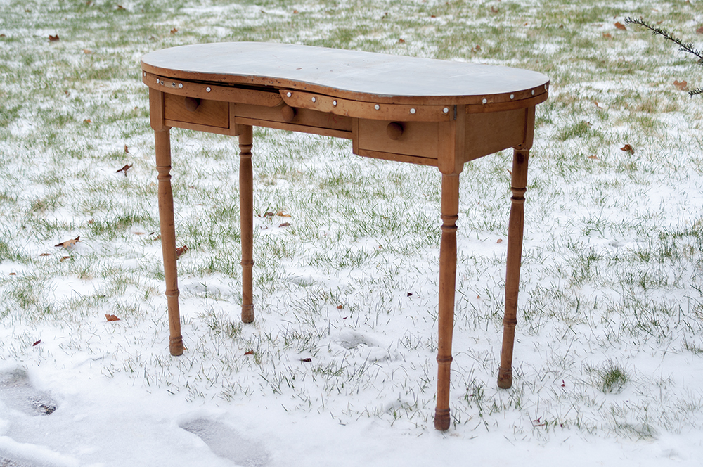 Vintage Wooden Vanity Table