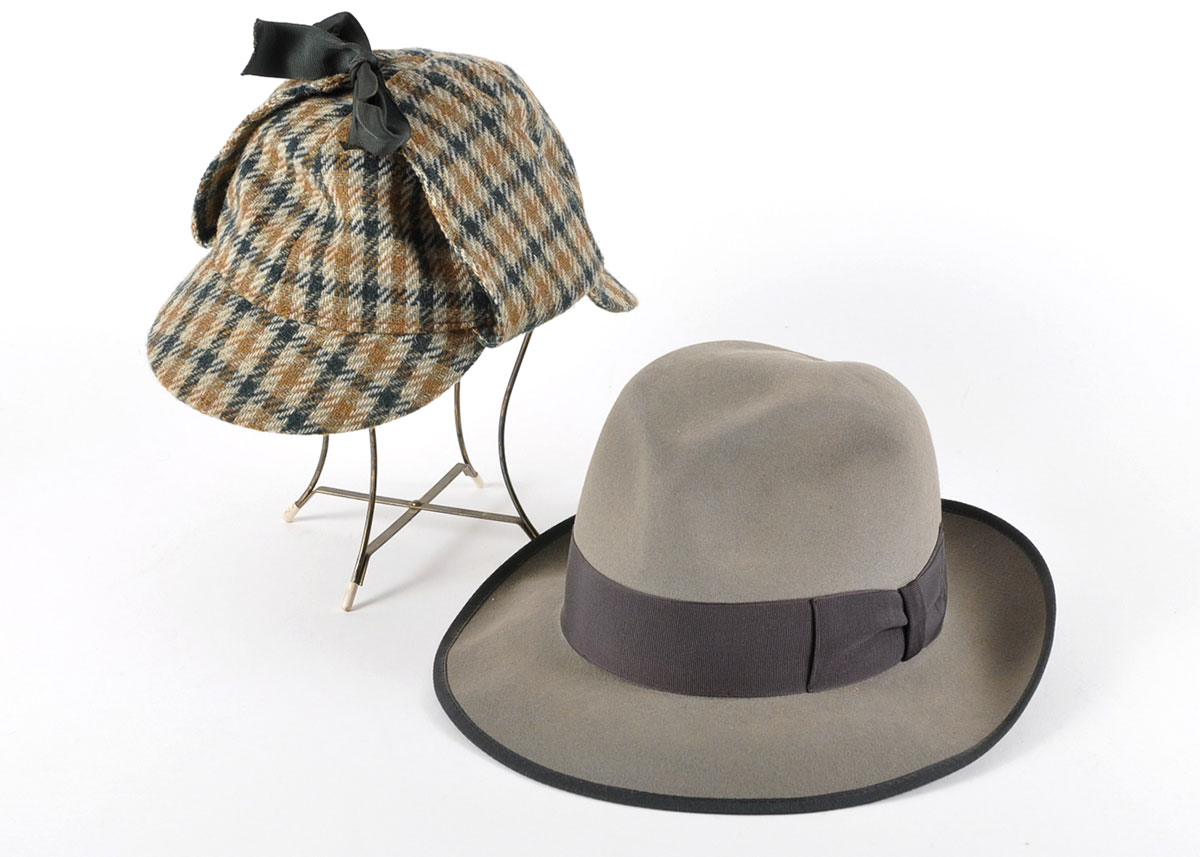 Men's Wool Fedora and Deerstalker Cap