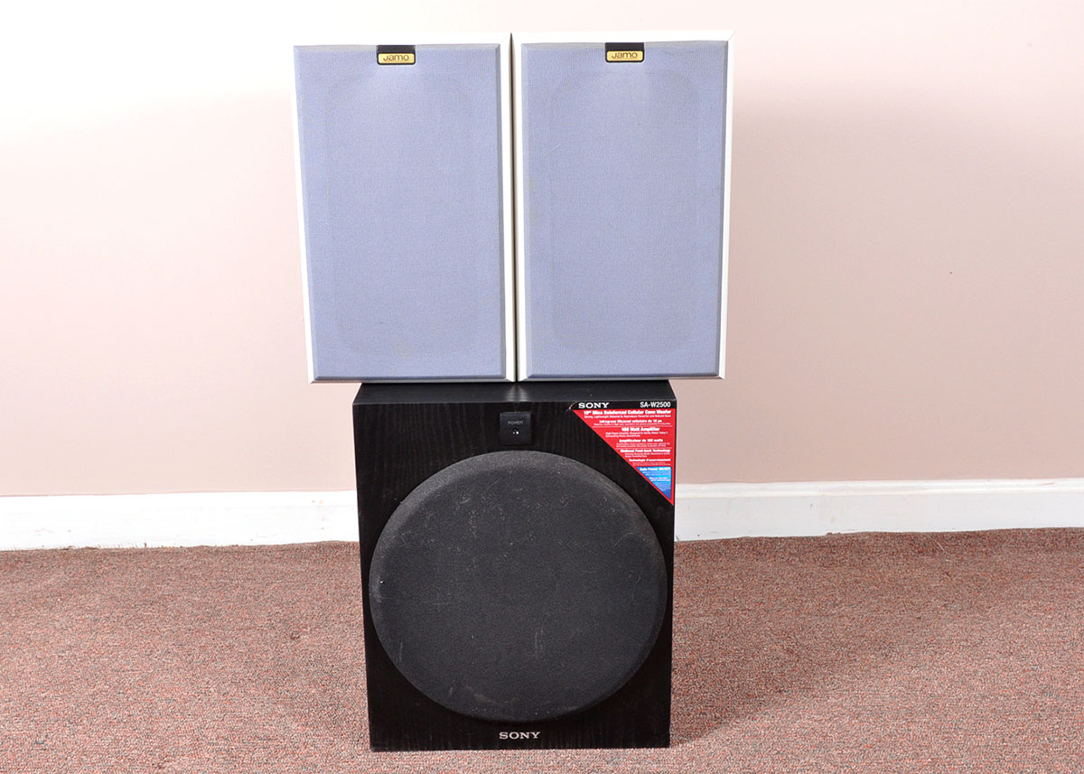 Jamo Shelf Speakers and Sony Subwoofer