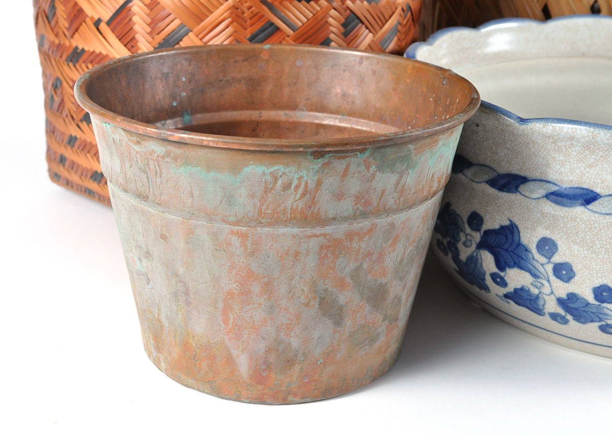 Pots, Planters, and Wicker Baskets