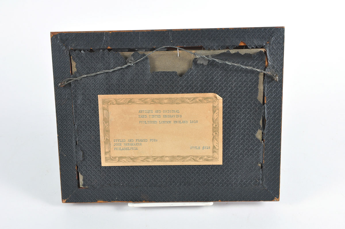 Two Custom Framed Hand Tinted Equine Lithographs