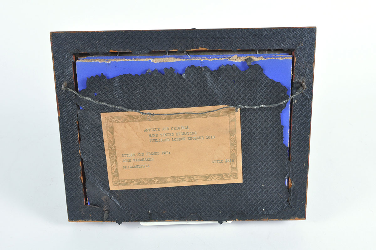 Two Custom Framed Hand Tinted Equine Lithographs