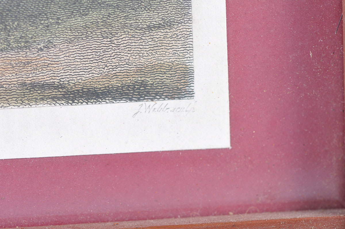 Two Custom Framed Hand Tinted Equine Lithographs