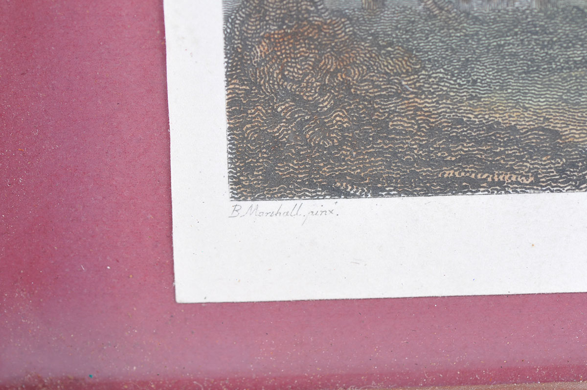 Two Custom Framed Hand Tinted Equine Lithographs