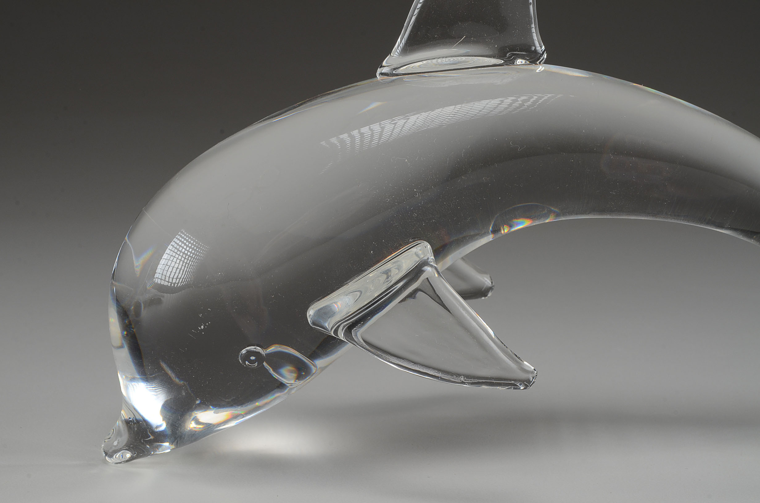 Steuben Crystal Dolphin Figurine