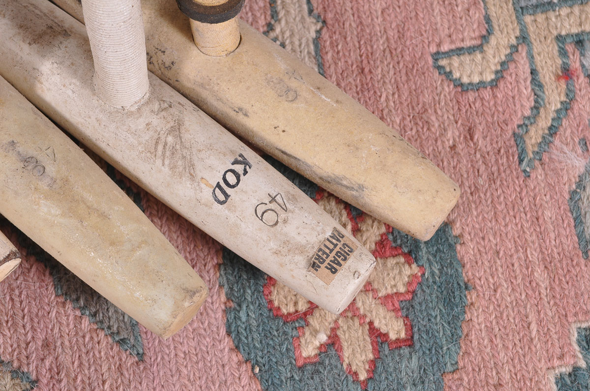 Six Vintage Wood Polo Mallets