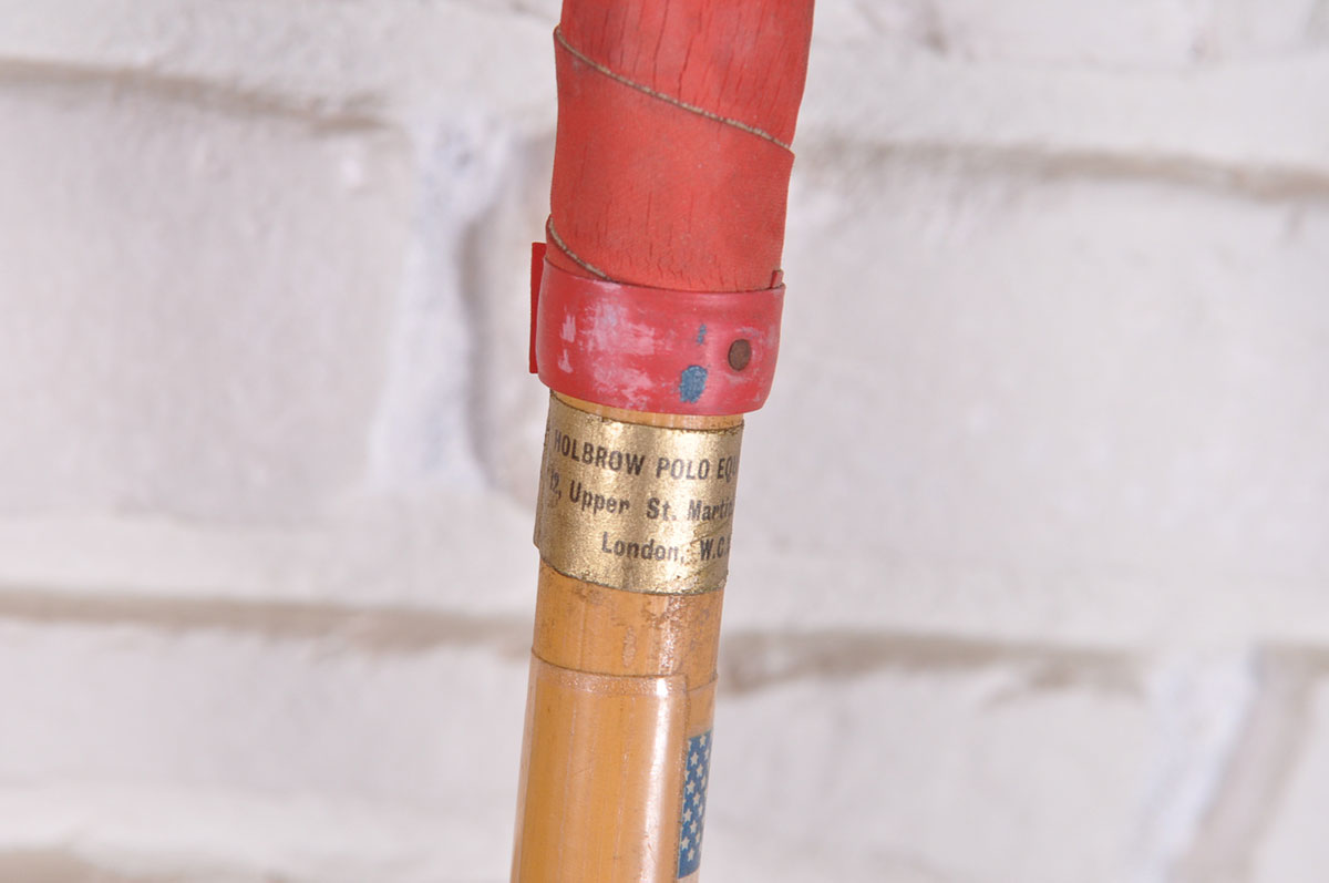 Six Vintage Wood Polo Mallets