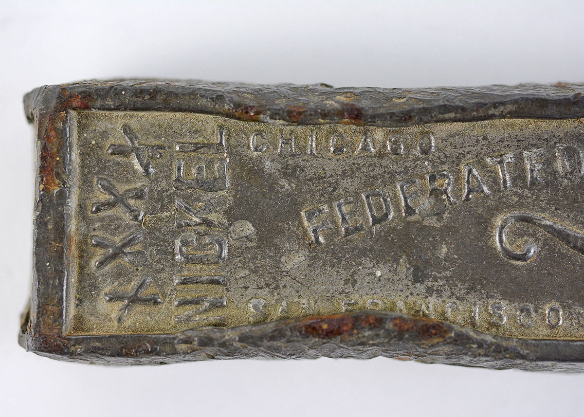 Vintage Federated Metals Corporation Nickel Babbitt Bar EBTH