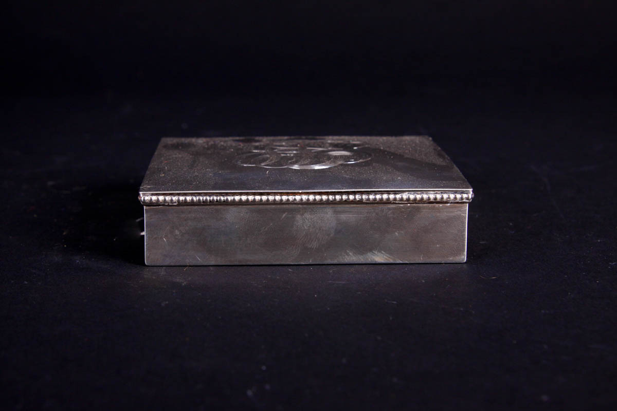 Gorham Sterling Clothes Brush and Sterling Trinket Box