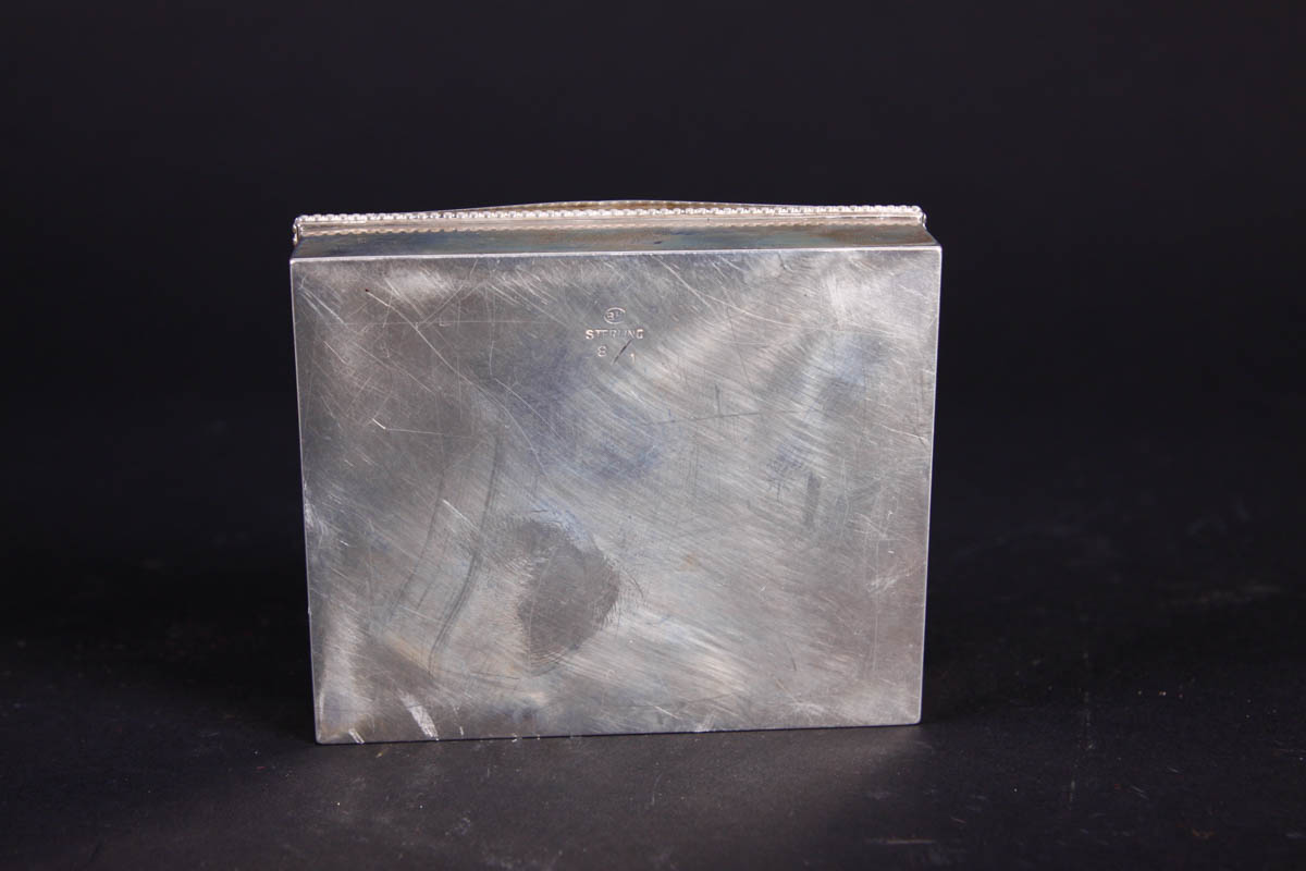 Gorham Sterling Clothes Brush and Sterling Trinket Box