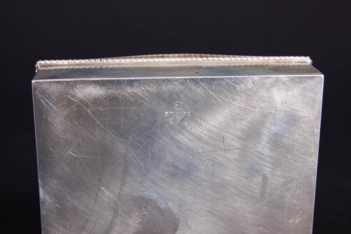 Gorham Sterling Clothes Brush and Sterling Trinket Box