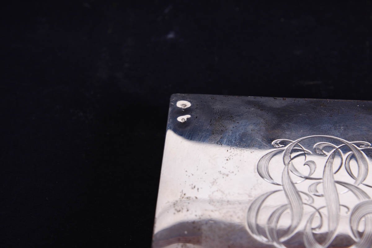 Gorham Sterling Clothes Brush and Sterling Trinket Box