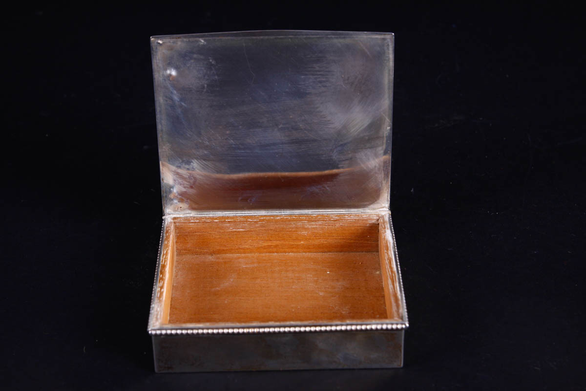 Gorham Sterling Clothes Brush and Sterling Trinket Box