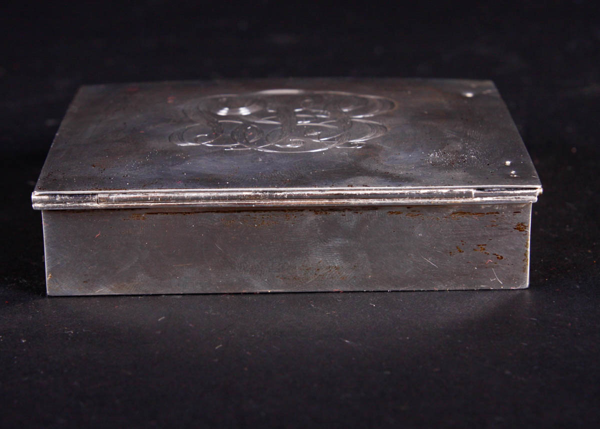 Gorham Sterling Clothes Brush and Sterling Trinket Box