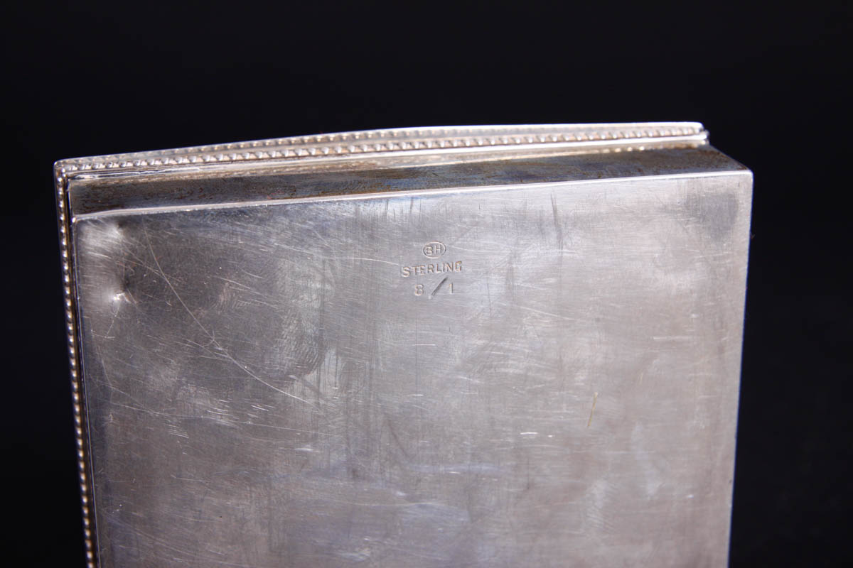 Gorham Sterling Clothes Brush and Sterling Trinket Box