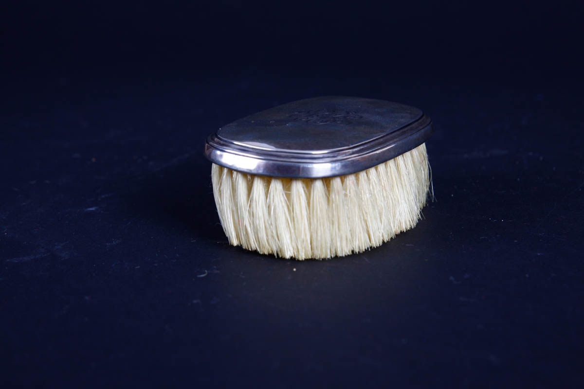 Gorham Sterling Clothes Brush and Sterling Trinket Box