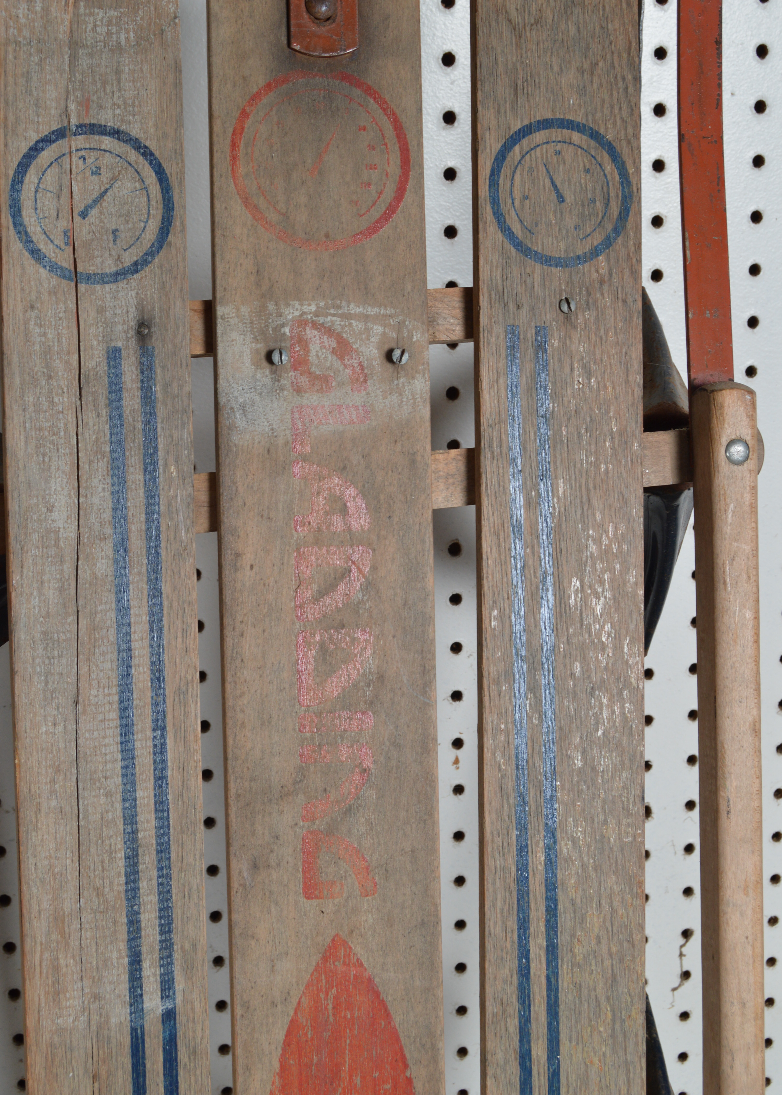 Five Vintage Wooden Sleds