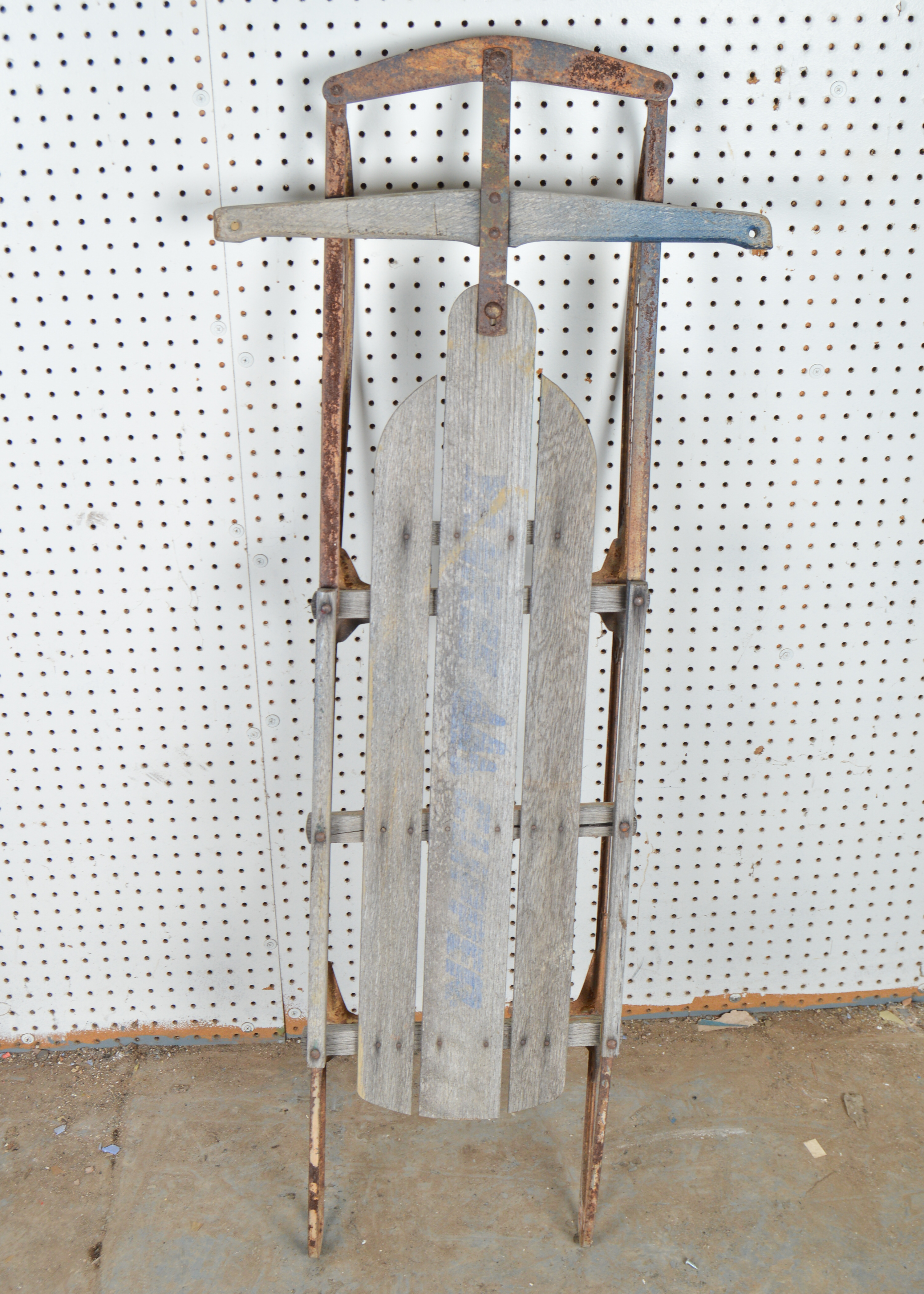 Five Vintage Wooden Sleds