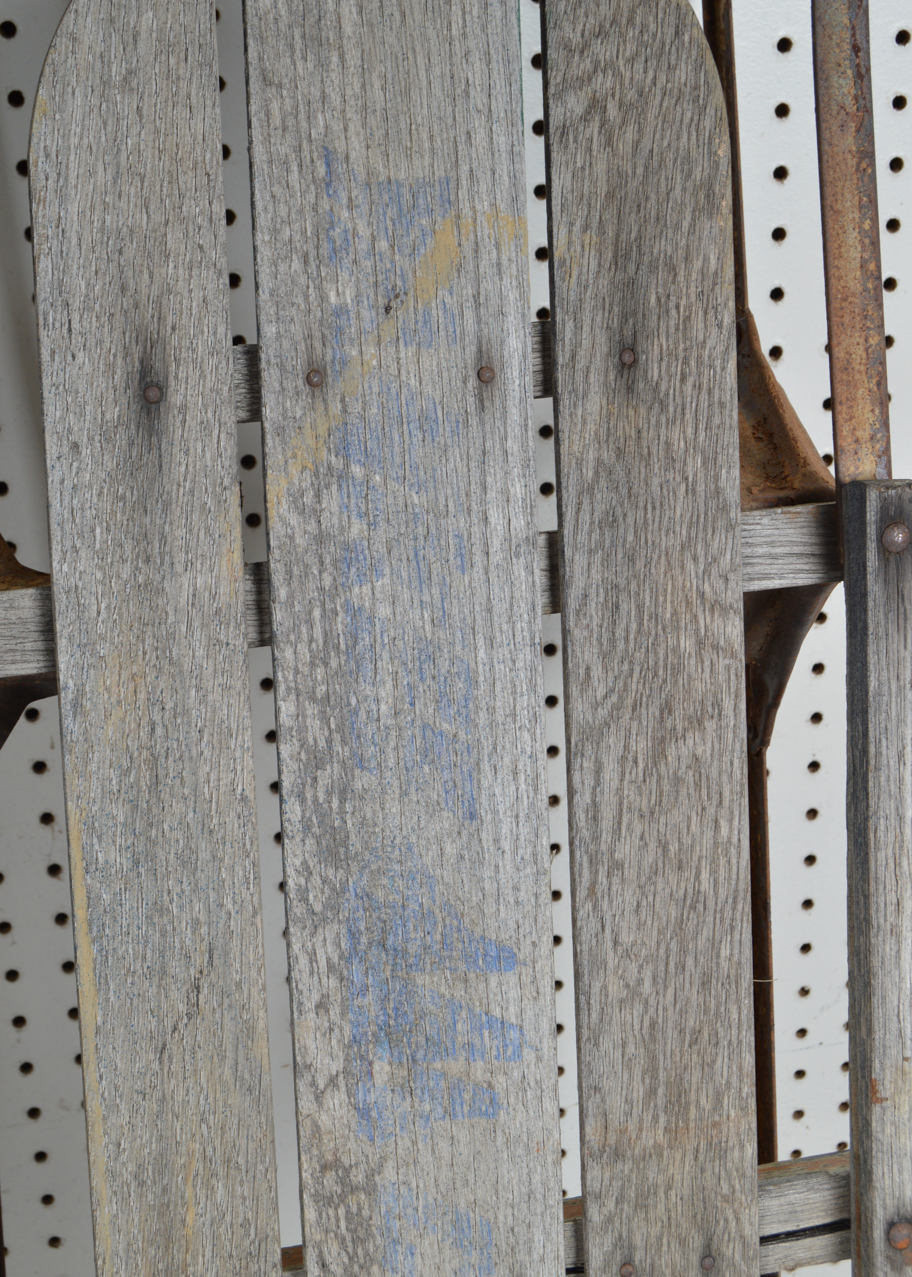 Five Vintage Wooden Sleds