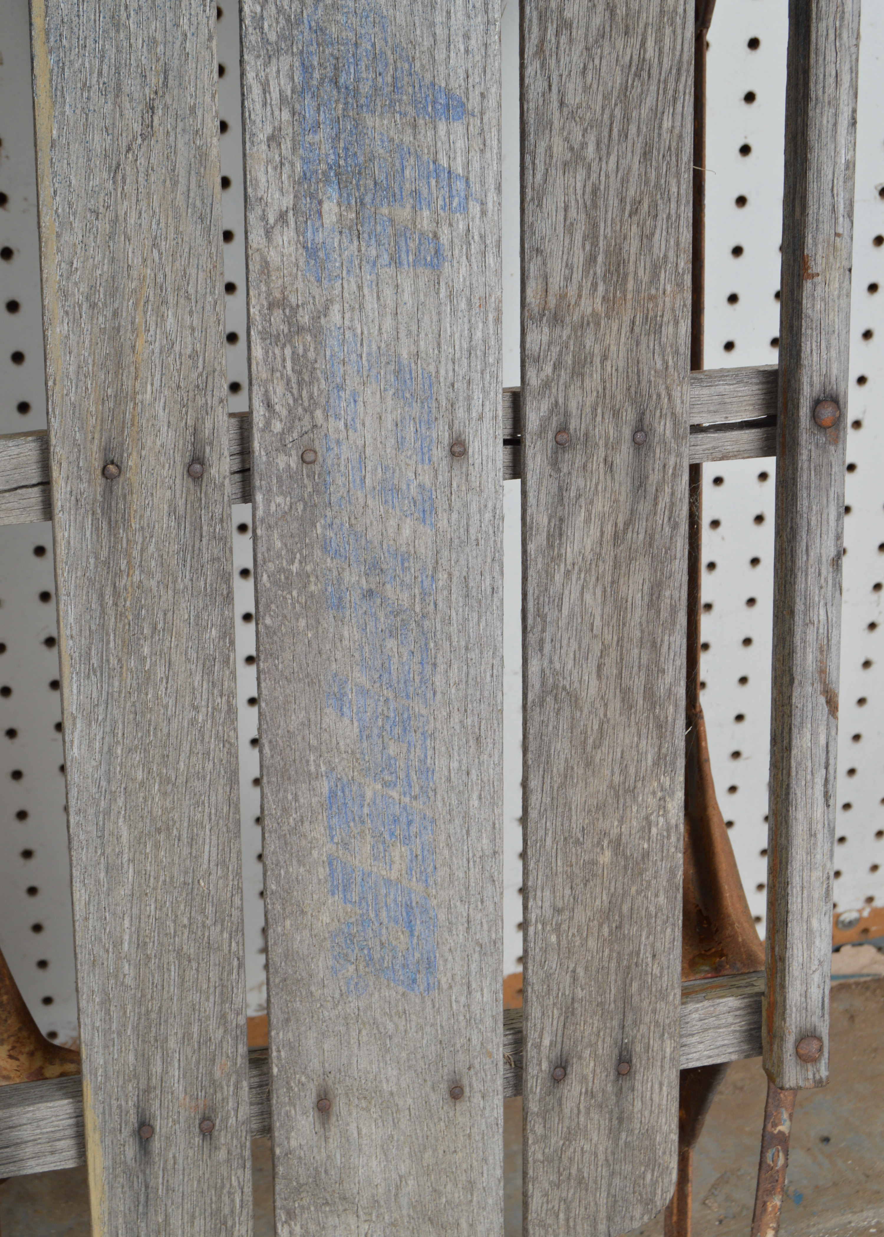 Five Vintage Wooden Sleds