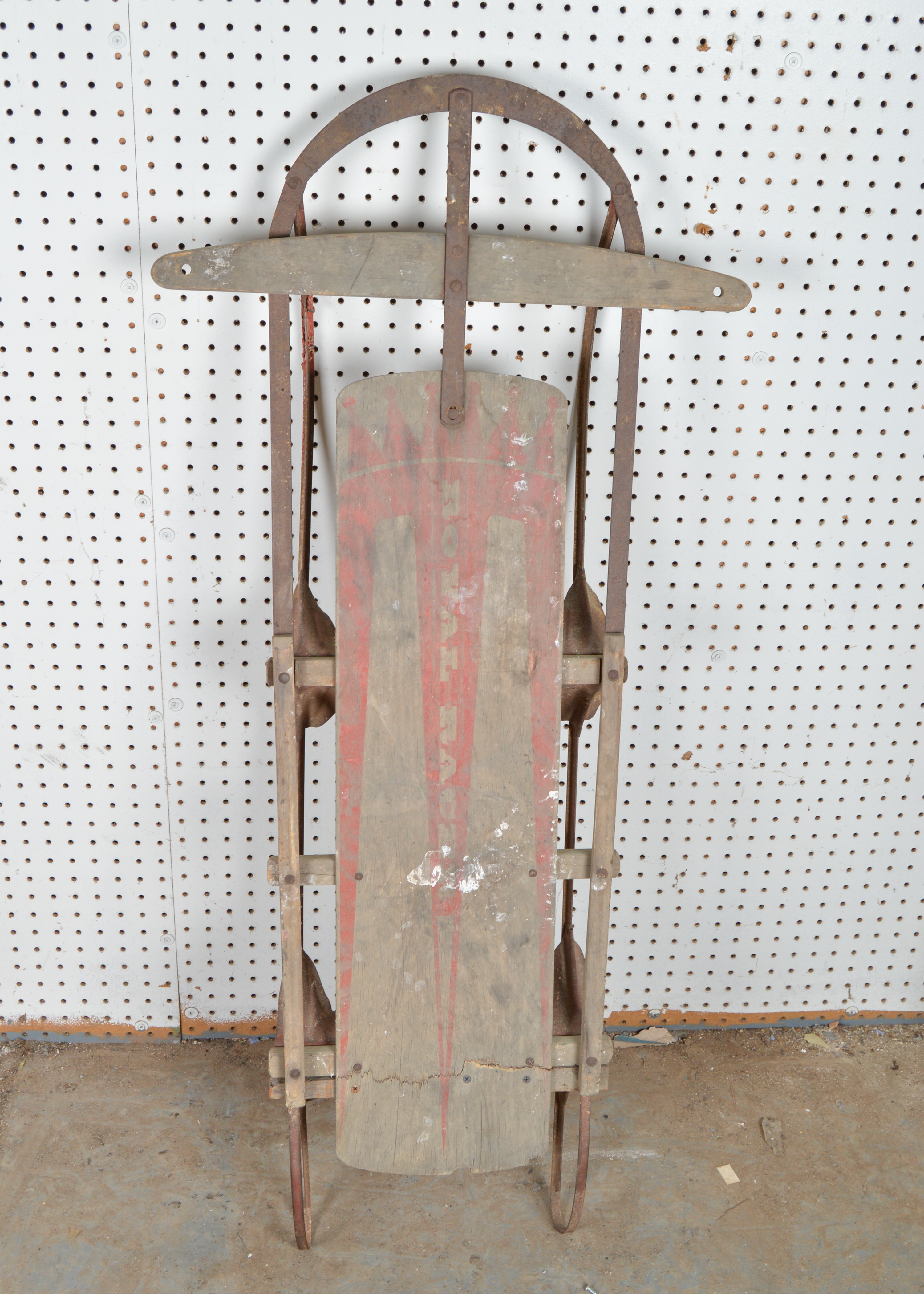 Five Vintage Wooden Sleds