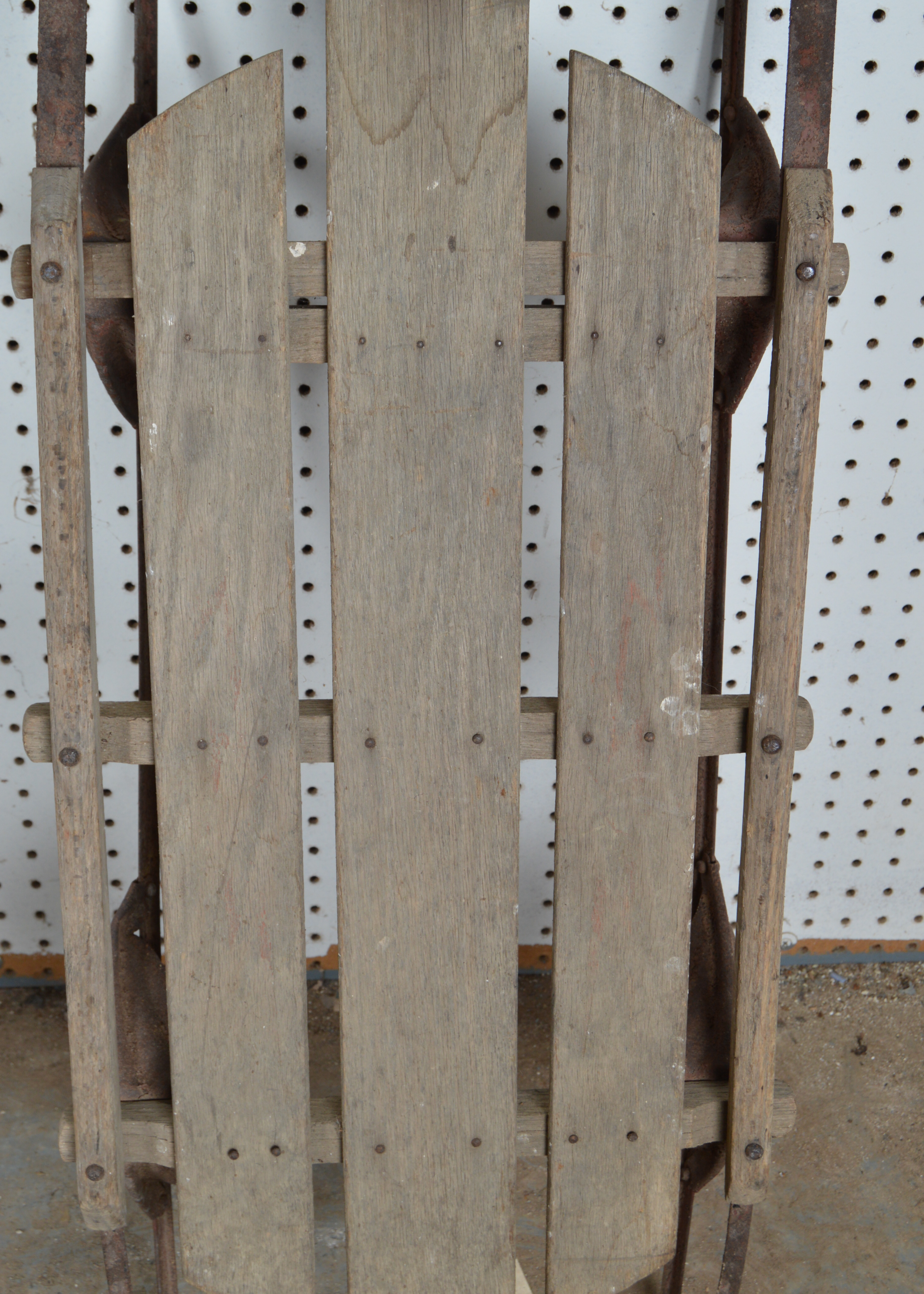 Five Vintage Wooden Sleds