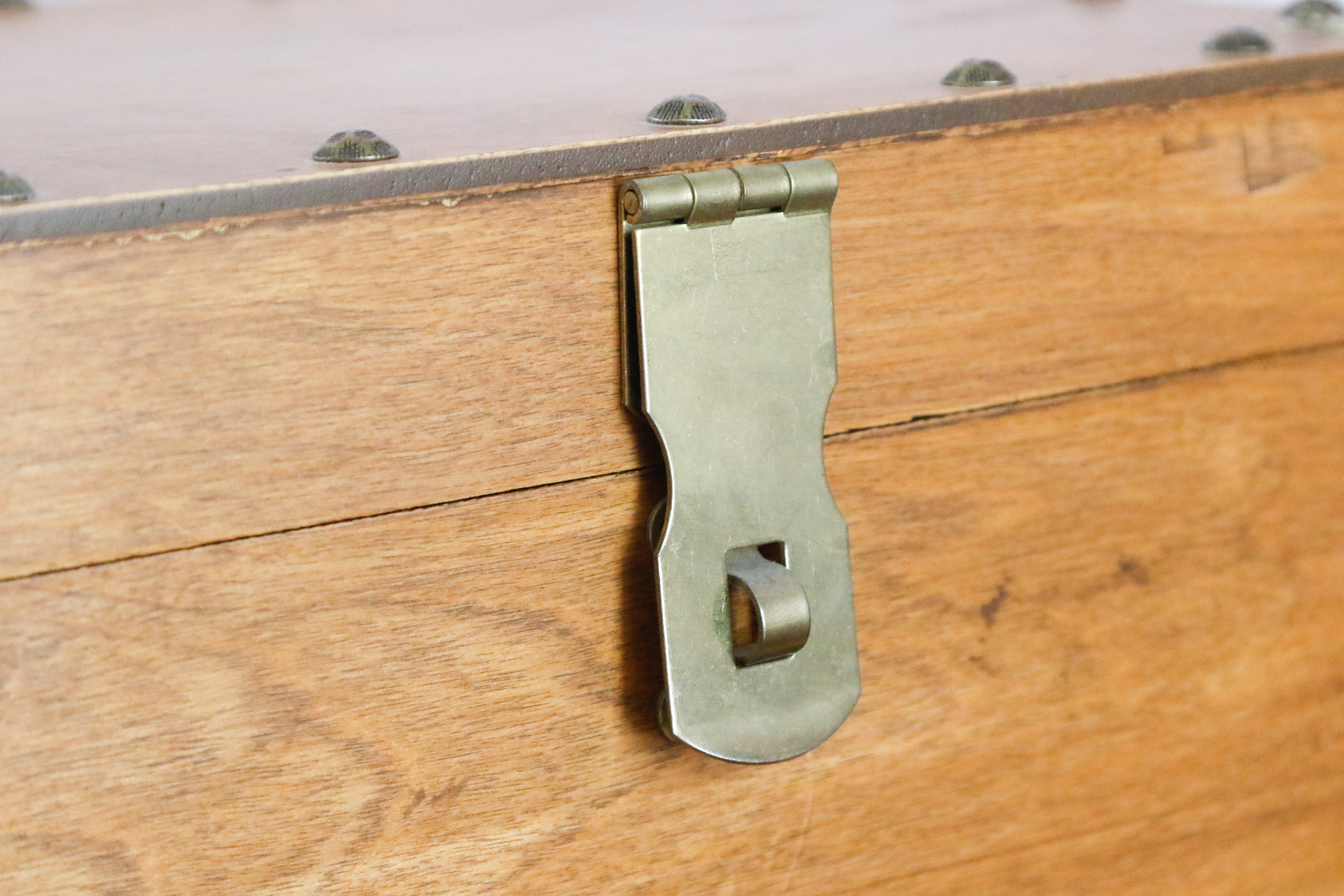 Brass Handled Wooden Box