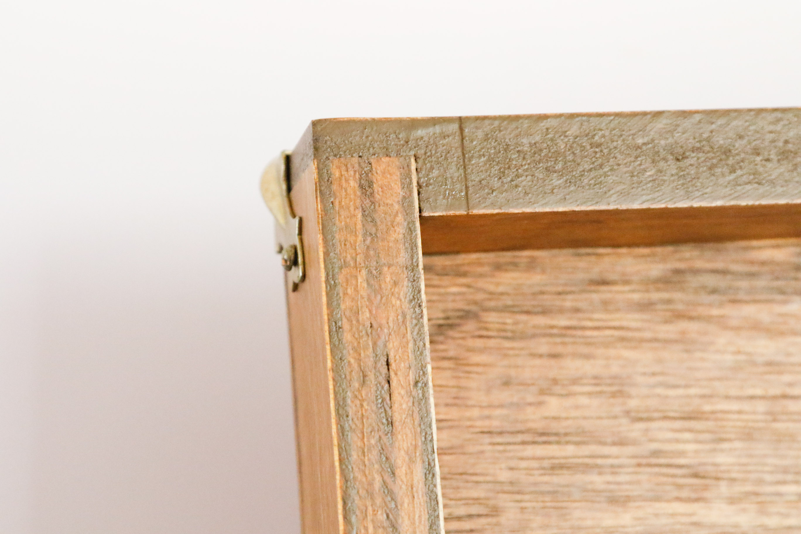 Brass Handled Wooden Box