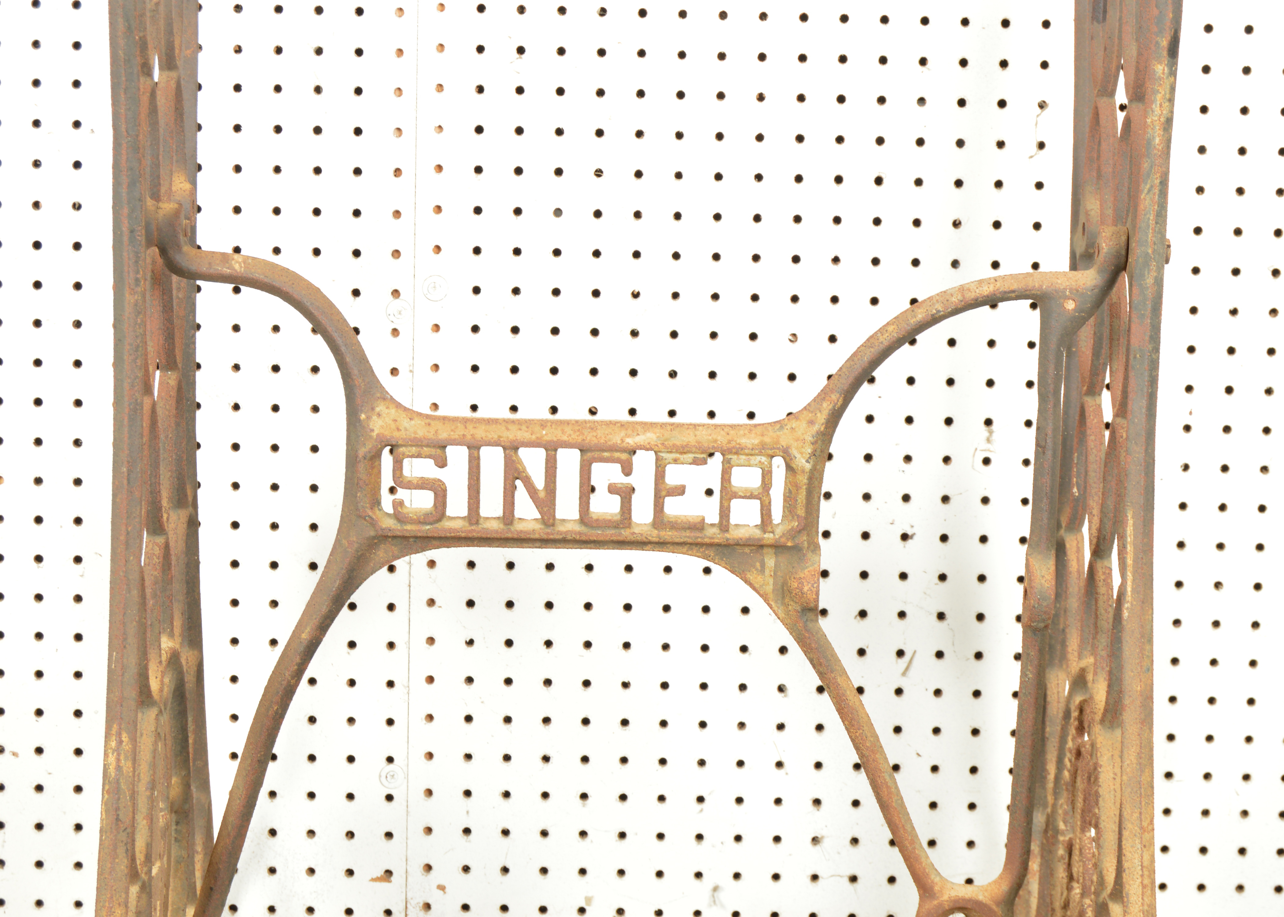 Gold Cast Iron Singer Sewing Machine Frame