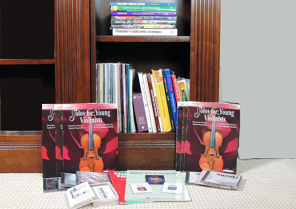 Piano and Violin Sheet Music, Lessons, Crochet Craft Books