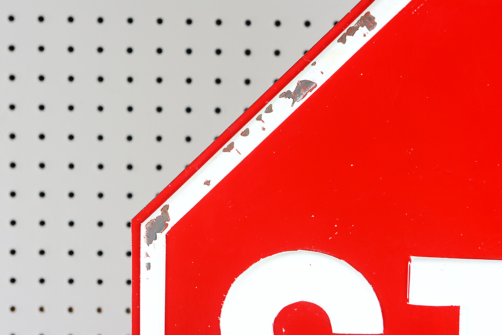 Freestanding Stop Sign