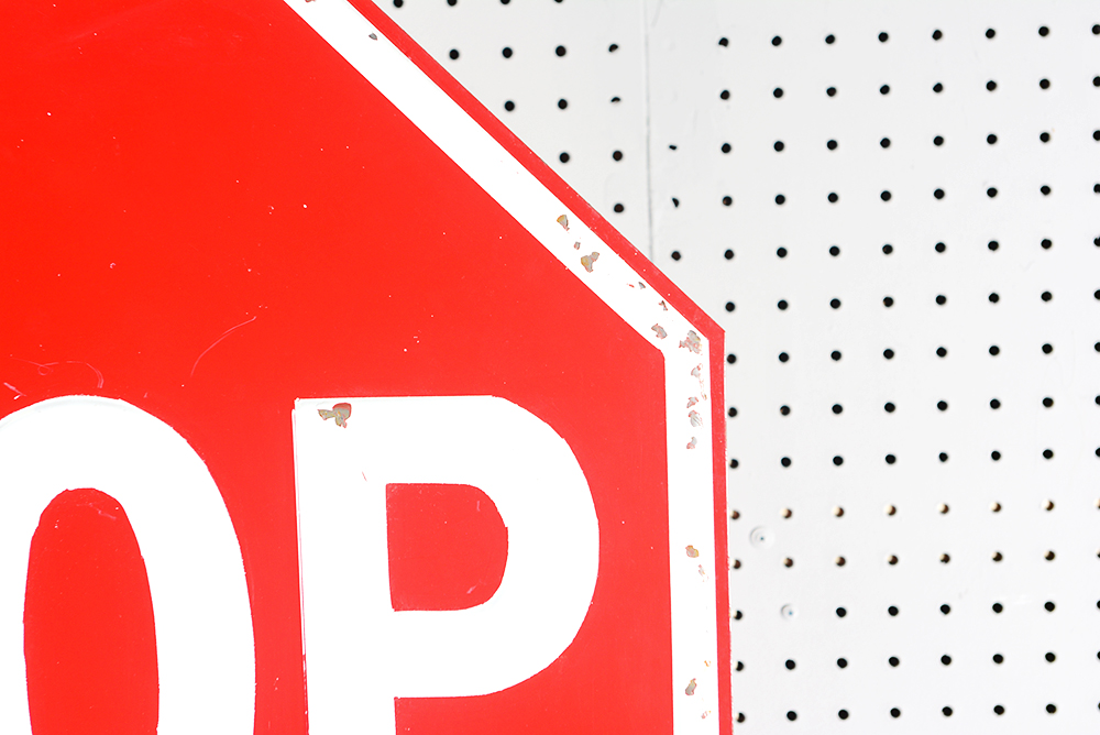 Freestanding Stop Sign