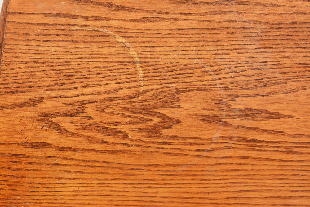 Oak Pedestal Side Table