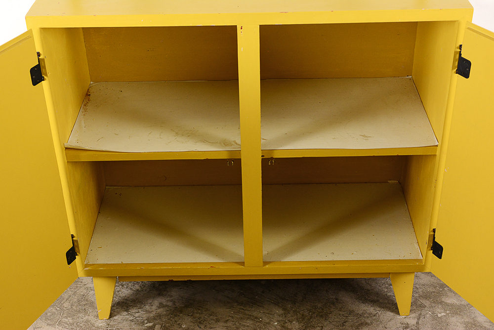 Yellow Mid Century Modern Credenza