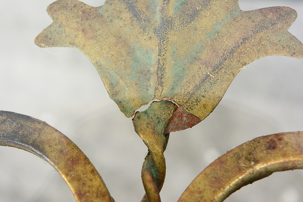 Half Moon Glass Top Sofa Table