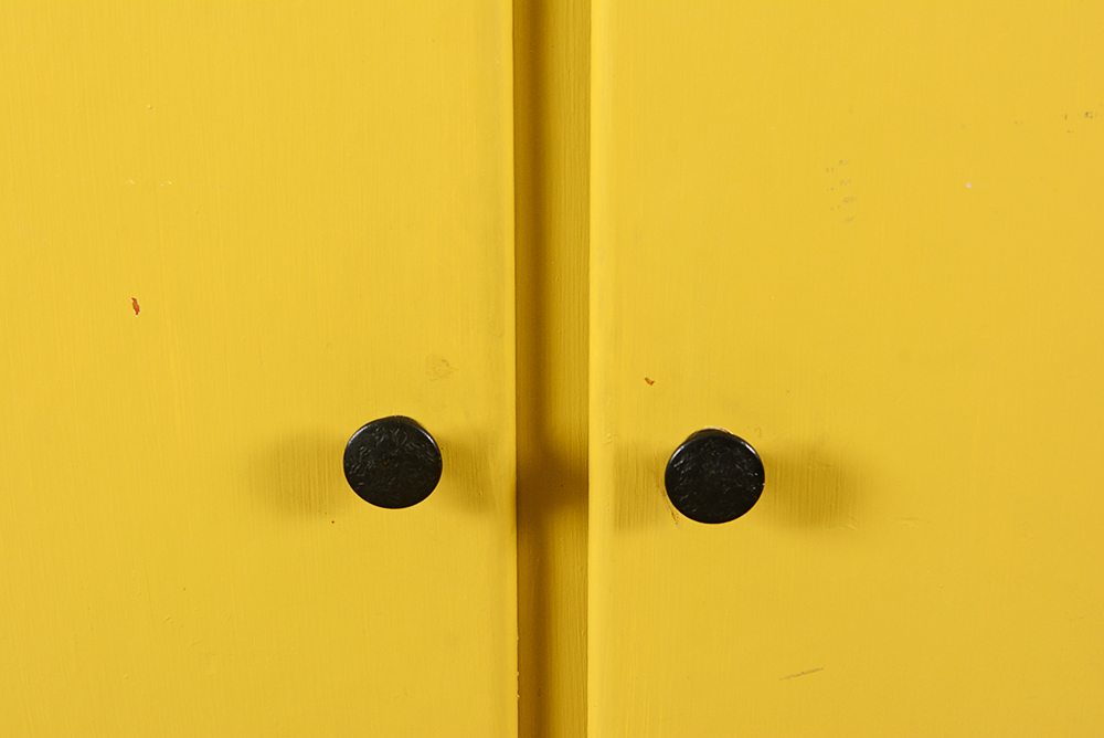 Yellow Mid Century Modern Credenza