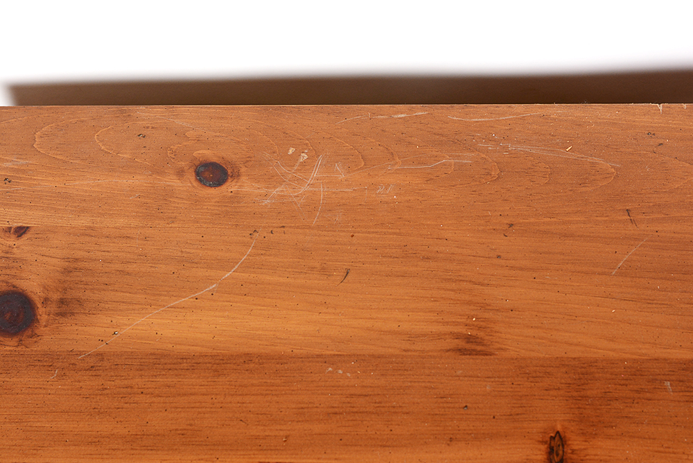 Knotty Pine Kneehole Desk