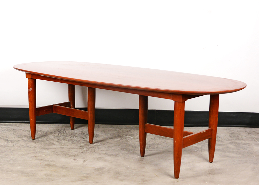 Mid Century Modern Surfboard Style Coffee Table