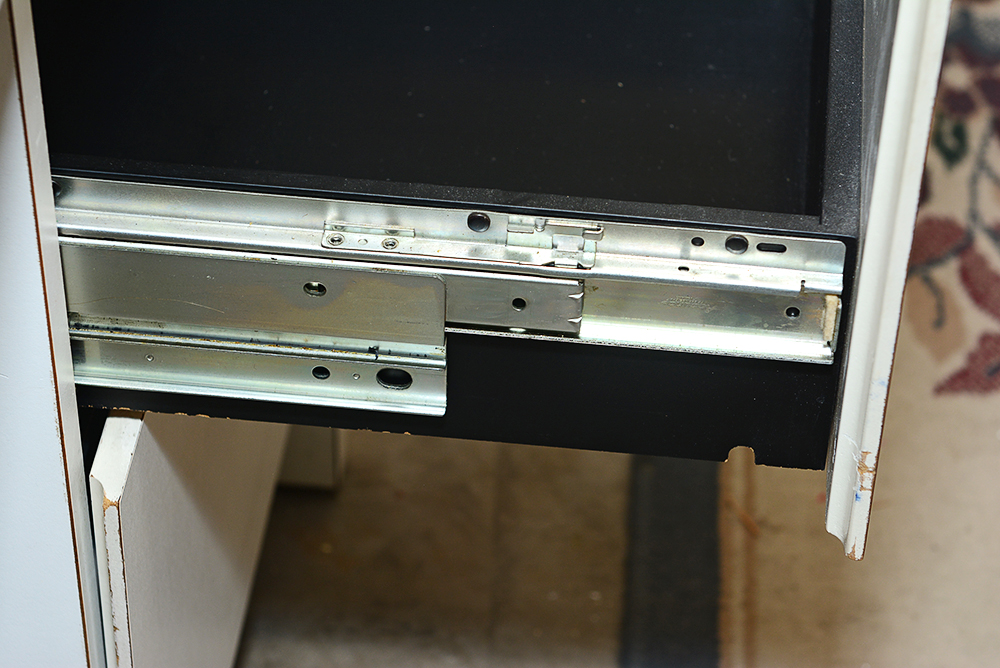 White Laminate Desk and Storage Cabinet