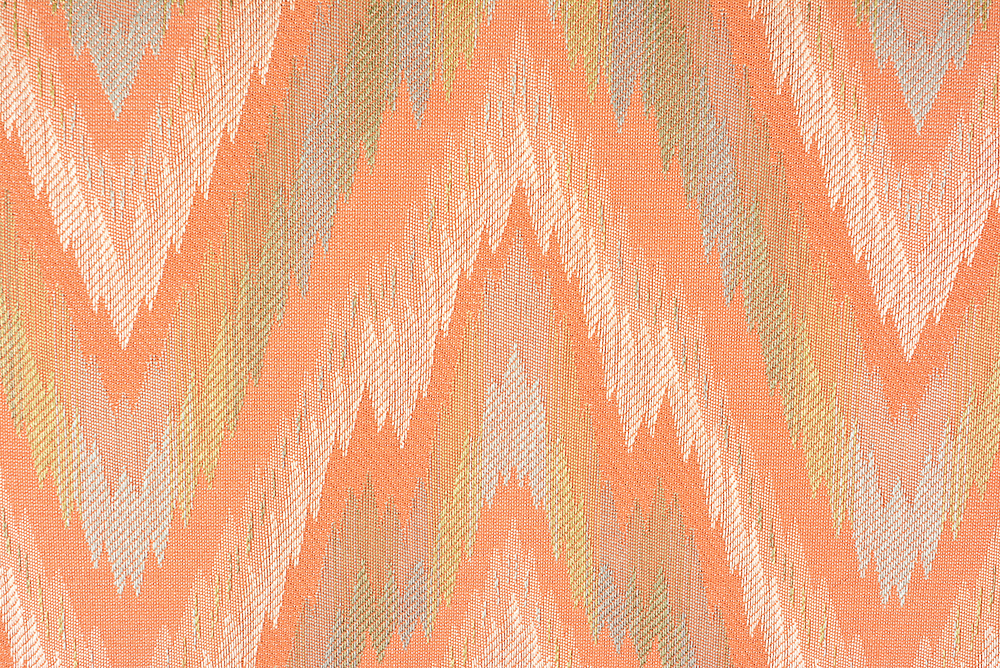 Grey and Pink Patterned Wingback Chair