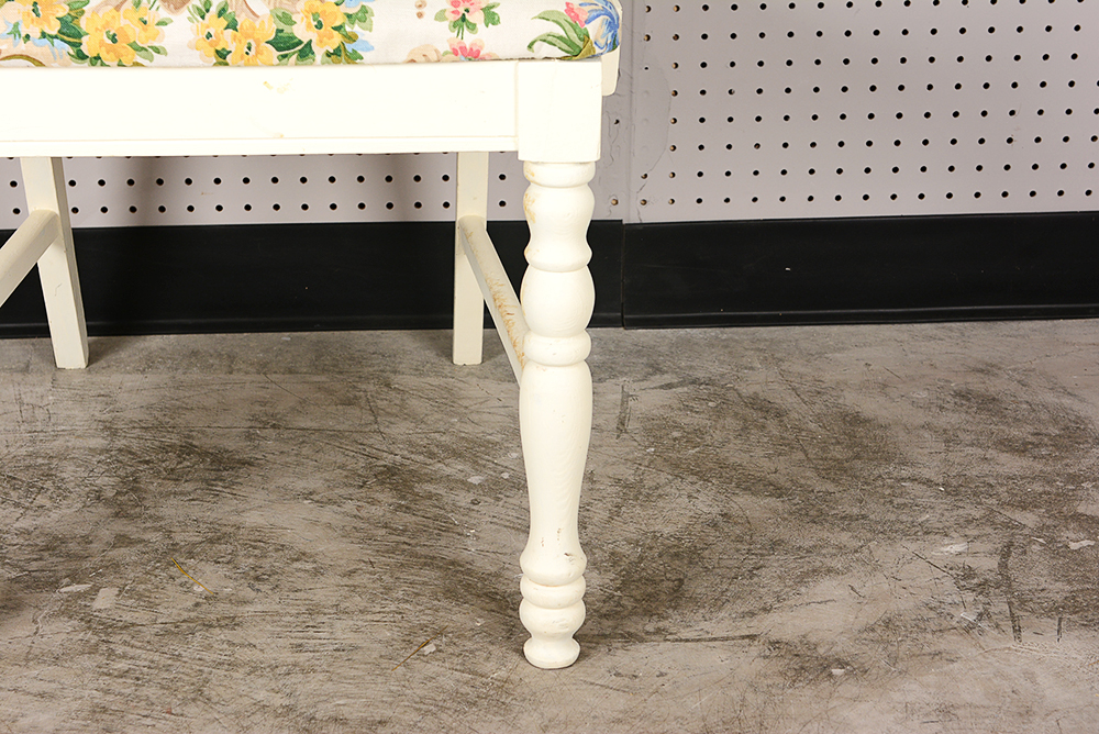 Hand-Painted Floral Armchair